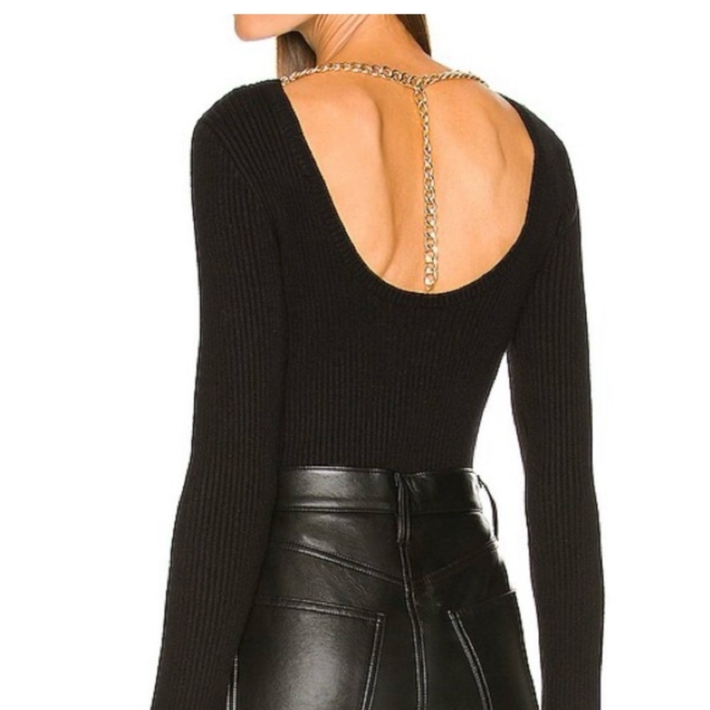 Astr Black Ribbed Crew Neck Sweater